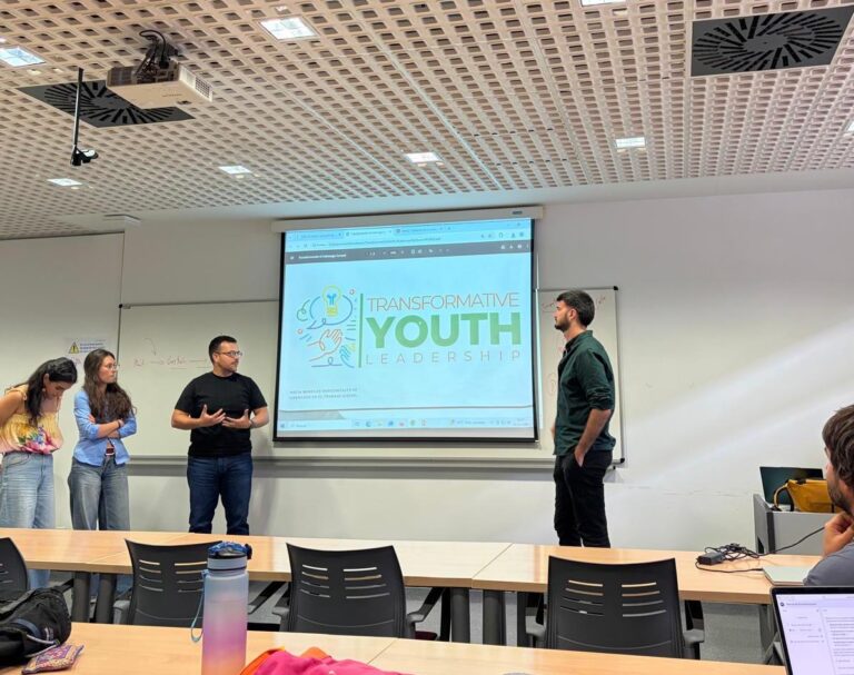 Presenting “Transformative Youth Leadership” project at the University of Valencia
